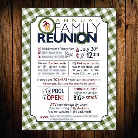 Family Reunion Invitation Template 5