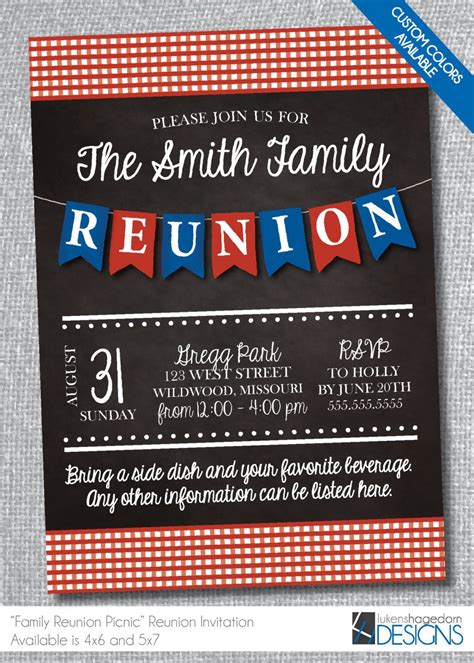 Family Reunion Invitations