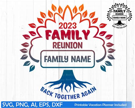 Family Reunion Logo Design Elements