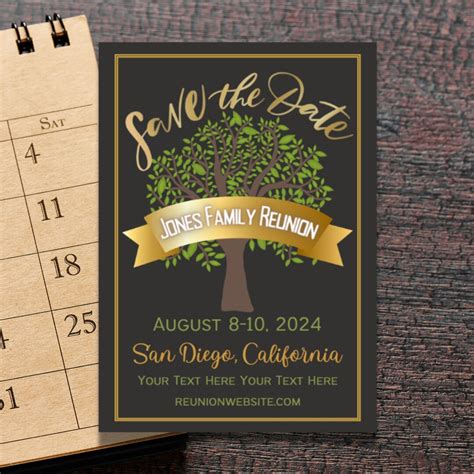 family reunion save the date template