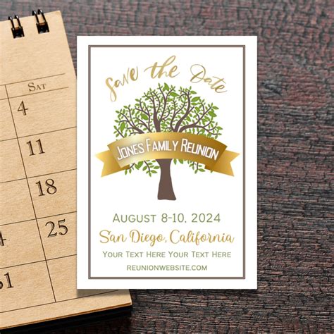 Family Reunion Save the Date Idea 4