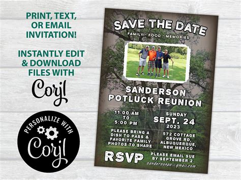 Family Reunion Save the Date Template 5