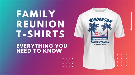 Family Reunion T-Shirt Template Designs And Ideas