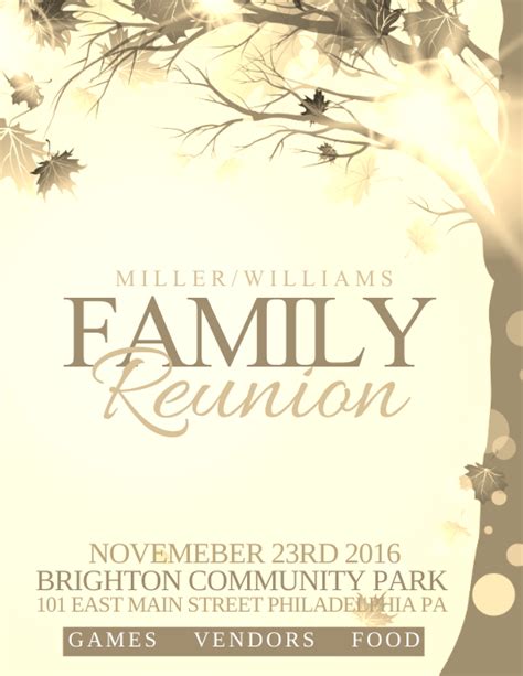 Family Reunion Template Sample