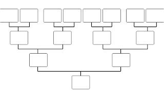 A family tree grid template with a structured design