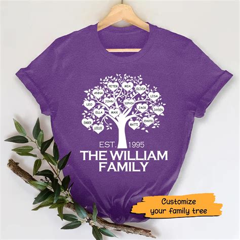 Family Tree T-Shirt Template