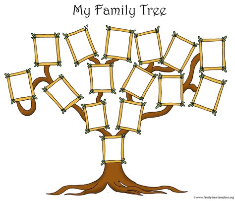 Family Tree Template Ideas for Print