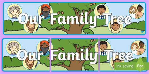 Family Tree with Photos Banner