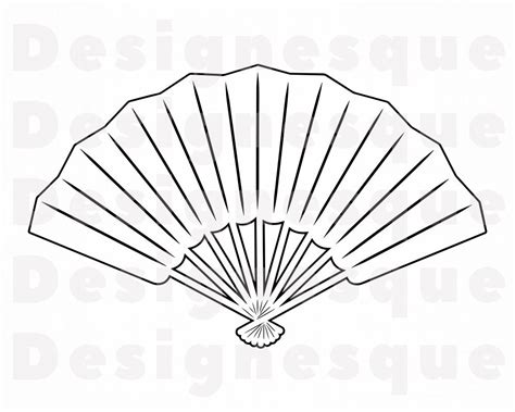 Fan Template Printable 1