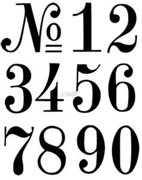 Fancy number printables for decoration and organization