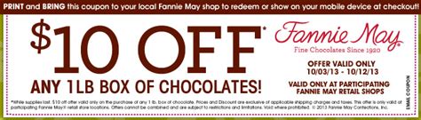 Fannie May Coupon Code