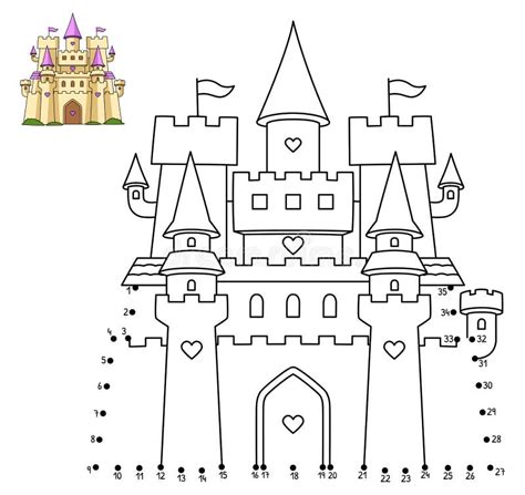 A fantasy castle with 2000 dots