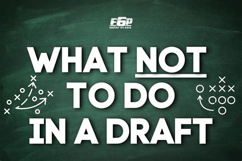 Fantasy Football Draft Mistakes