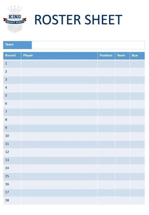 Fantasy Football Roster Management