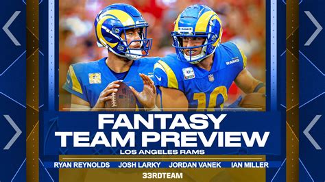 Fantasy Football Team Previews