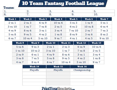 Fantasy Football Template 10