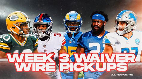 Fantasy Football Waiver Wire Pickups