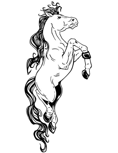 Fantasy horse coloring page