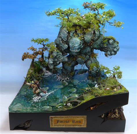 Fantasy Landscape Diorama Background