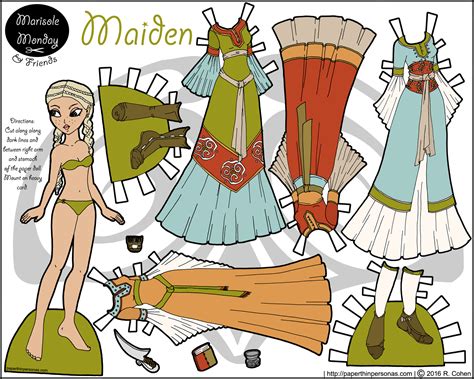 Fantasy Paper Doll Template