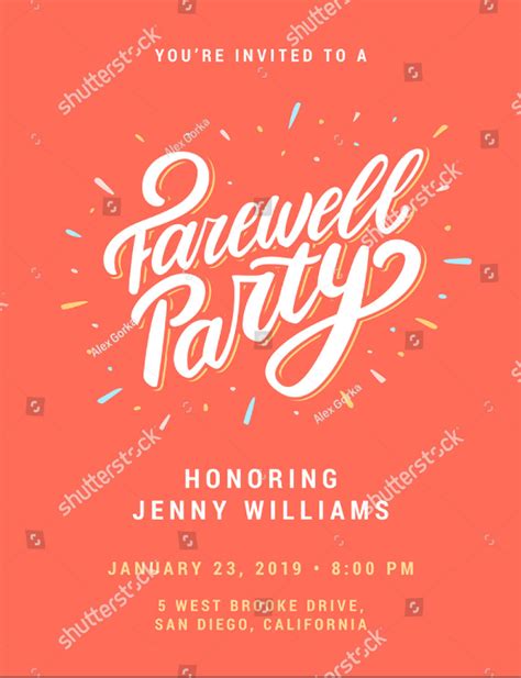 Farewell Celebration Invitation Template