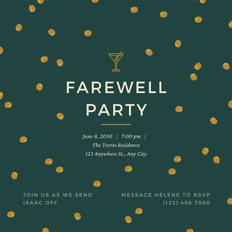 Farewell Flyer Template Free