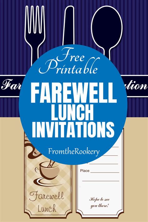 farewell lunch invitation template