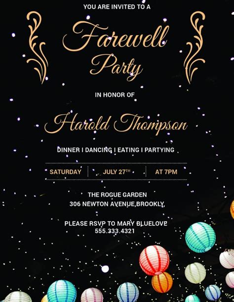 Farewell Party Invitation Template 6