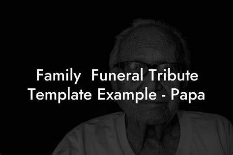 Farewell Tribute Template