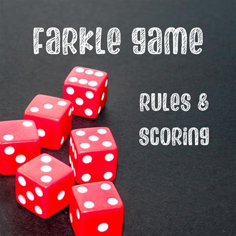 Farkle Dice Game Rules