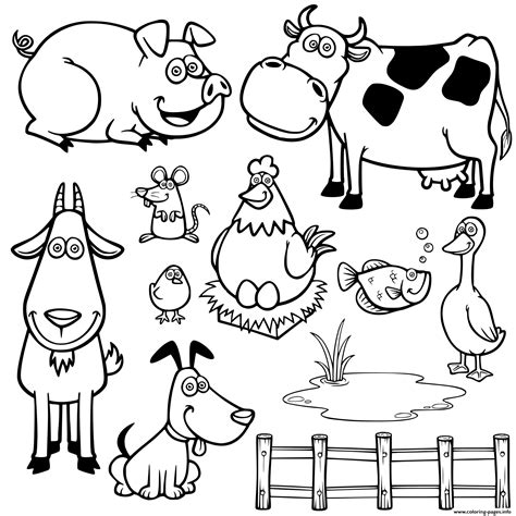 Farm Animals Coloring Pages