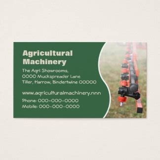 Farm equipment business card template