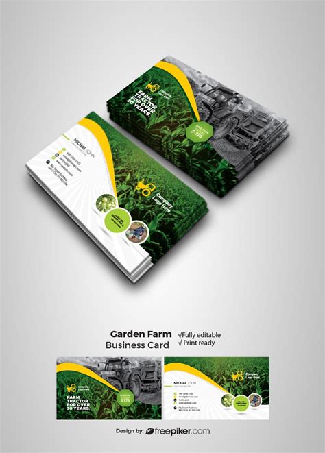 Farm fresh business card template