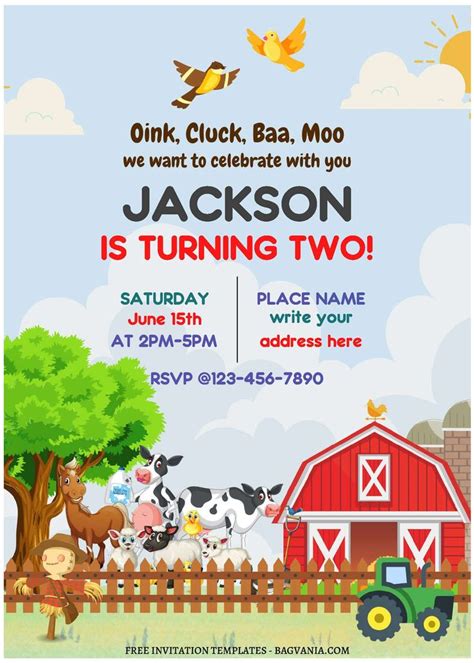 Farm Invitation Template