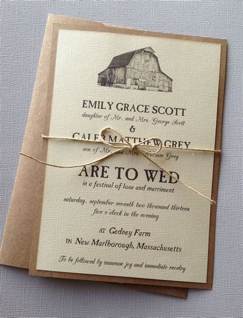 Farm Wedding Invitations