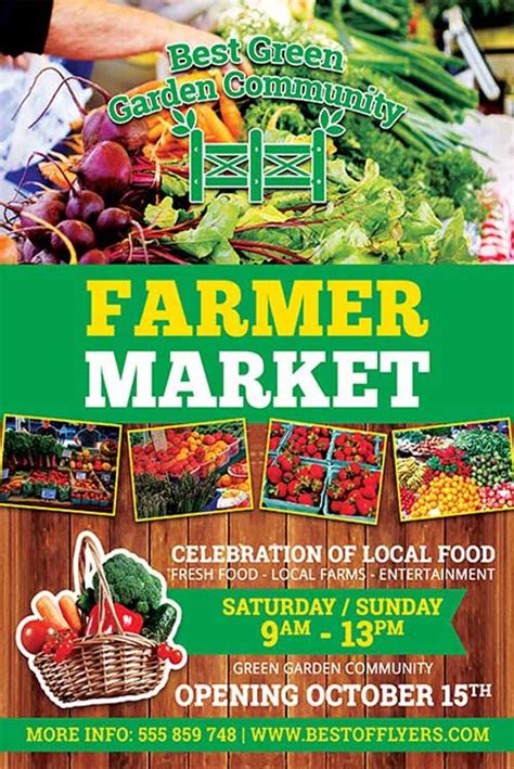 Farmers Market Flyer Template Example 2