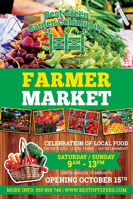 Farmers Market Flyer Template Example 6