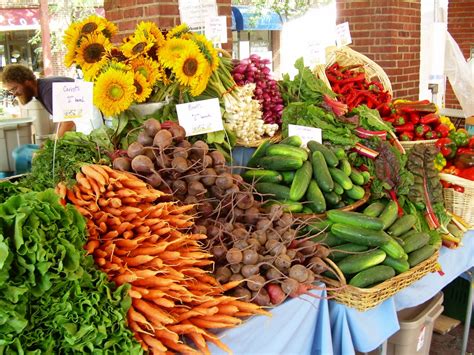 Fresh produce from the farmers market