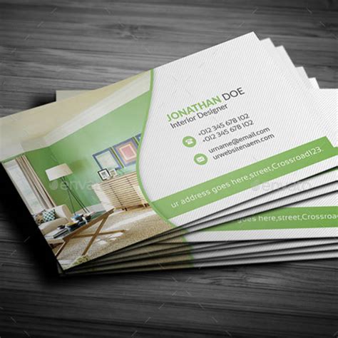 Farmhouse interior design business card template