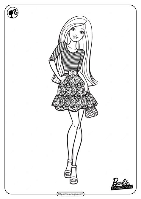 Fashion Barbie coloring pages