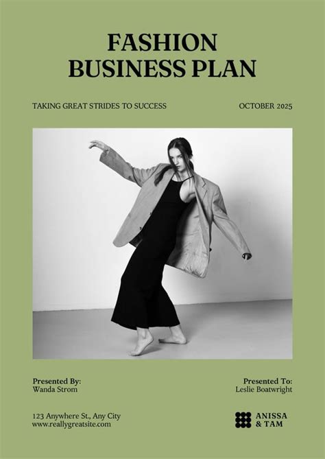 Fashion Business Plan Template Free