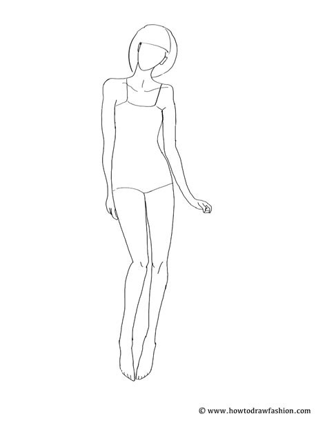 Fashion Model Drawing Templates Gallery 8