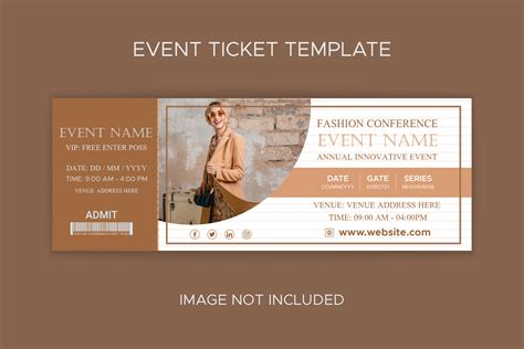 Fashion Show Ticket Design