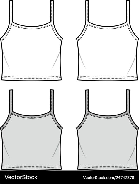 Fashion tank top template