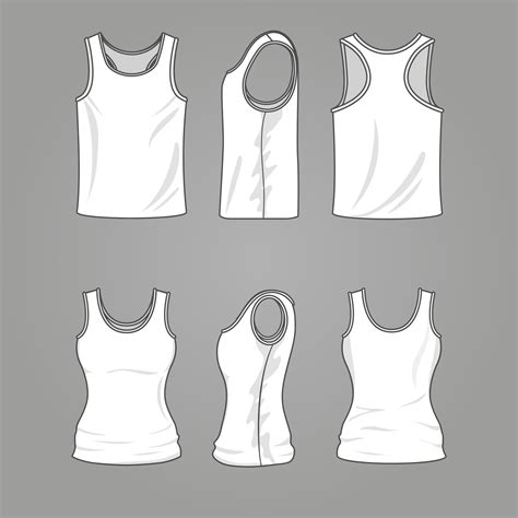 Fashion tank top template designs gallery