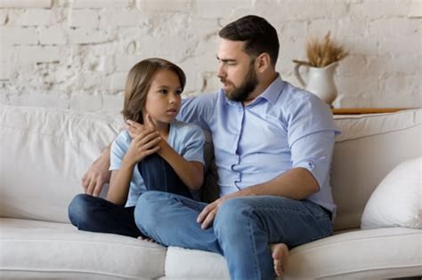 Father and daughter sharing an emotional connection