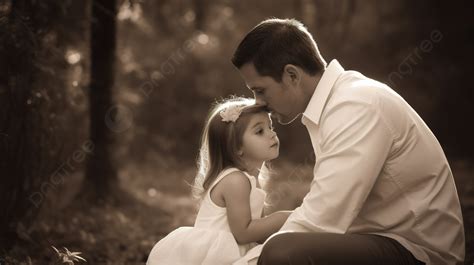 Father and daughter sharing an emotional moment