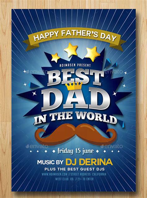 Father's Day Flyer Design Template