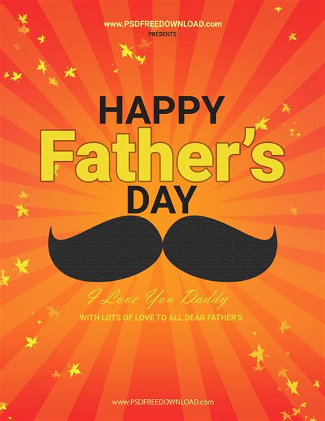 Father's Day Flyer Templates Download