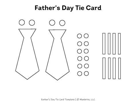 Father's Day Tie Template Printable Gallery 5